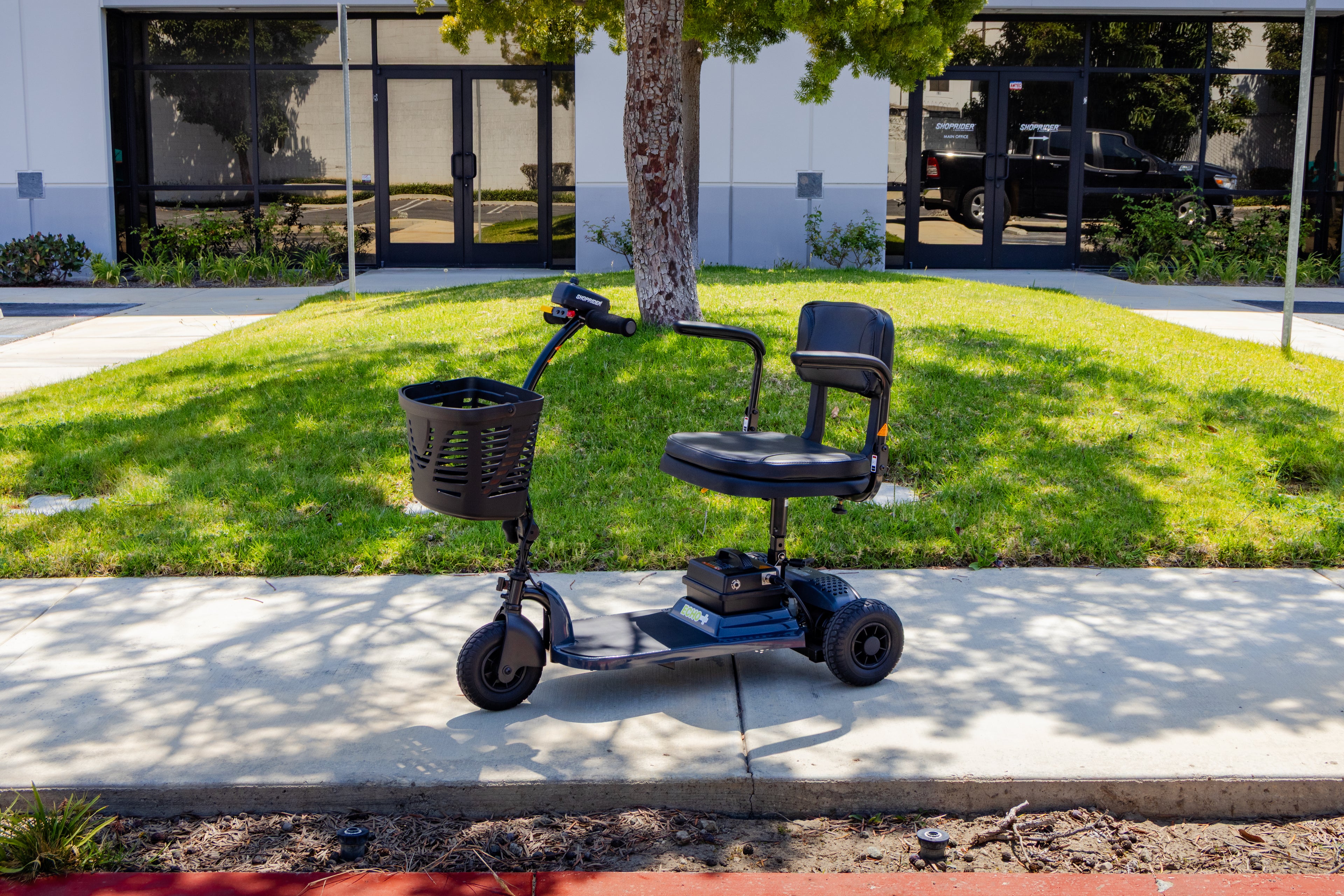 Shoprider Echo + Lightweight 3-wheel Travel Scooter - 3.8 mph